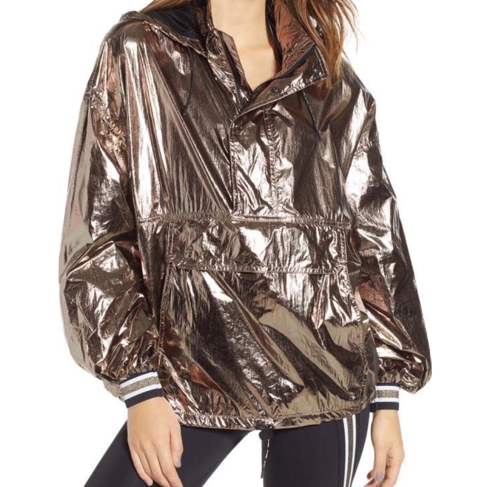 Ivy Park Metallic Half Zip Pullover